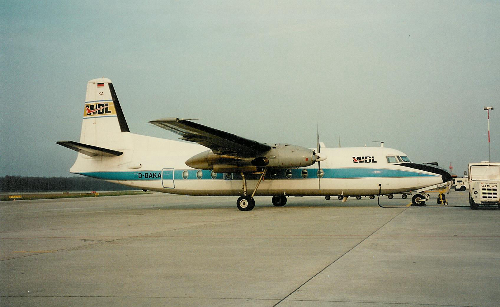 D-BAKA Fokker F27 of WDL 