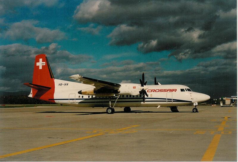 HB-IAN Fokker 50 Crossair