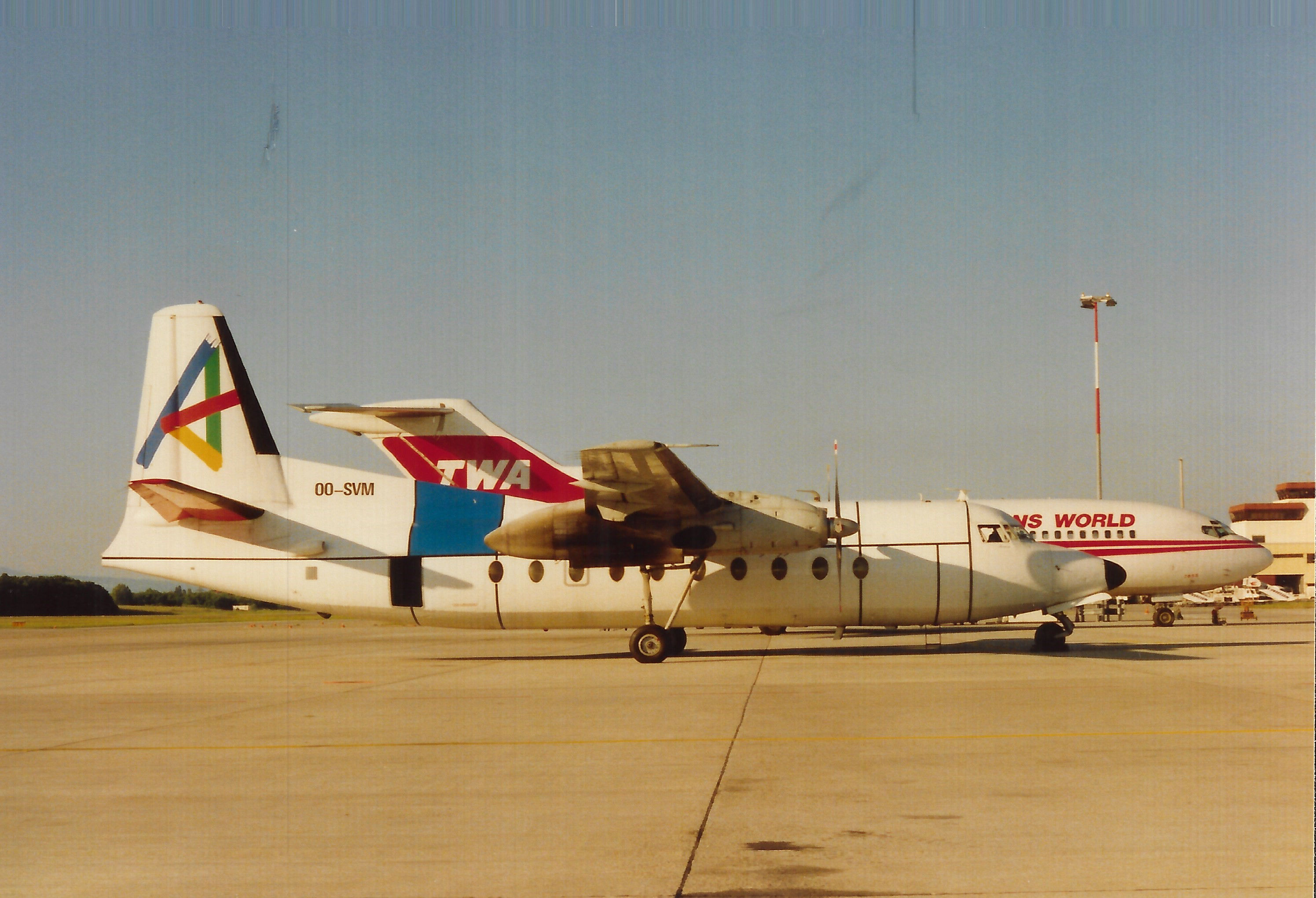 OO-SVM Fokker F_27 Glanders GVA jul 1991